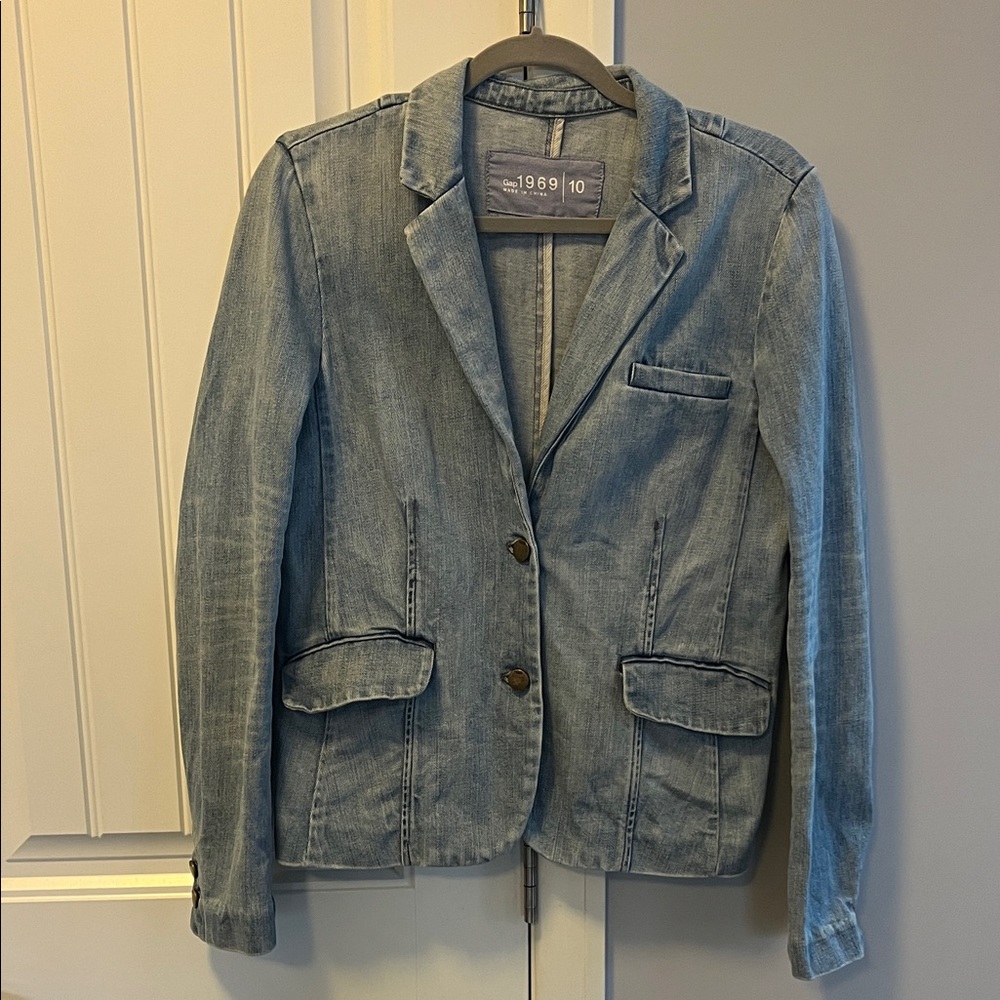 GAP 1969 Denim Blazer Jacket 10